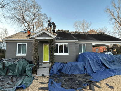 Roof Replacement in Progress