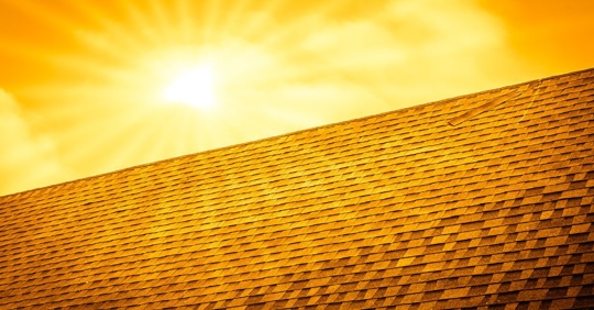 sun over roof
