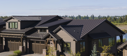 house with metal roof